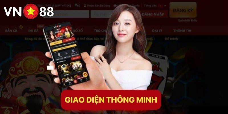 Giao diện VN88 thân thiện dễ dùng